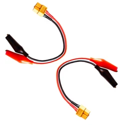 2Pcs XT60 Female Plug to Alligator clip Connector Adapter Charge Cable Lead Wire 14awg 15cm/30cm for ISDT Style Chargers