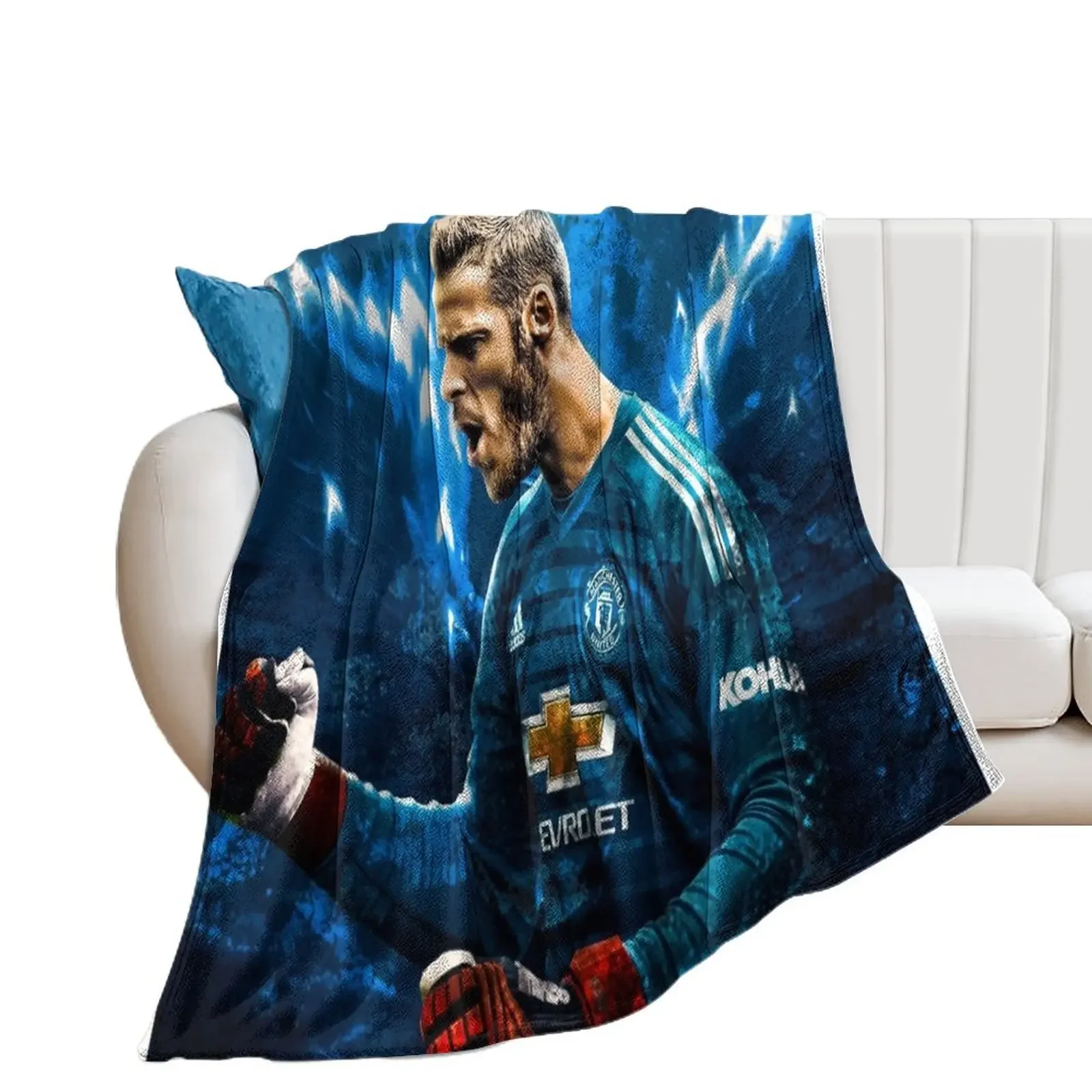 David de Gea Throw Blanket Picnic Luxury St Nap Blankets