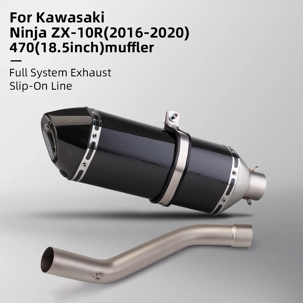 

For Kawasaki ZX10R System Escape Slip On Front Tube Link Pipe Connect Original full Motorcycle Exhaust System
