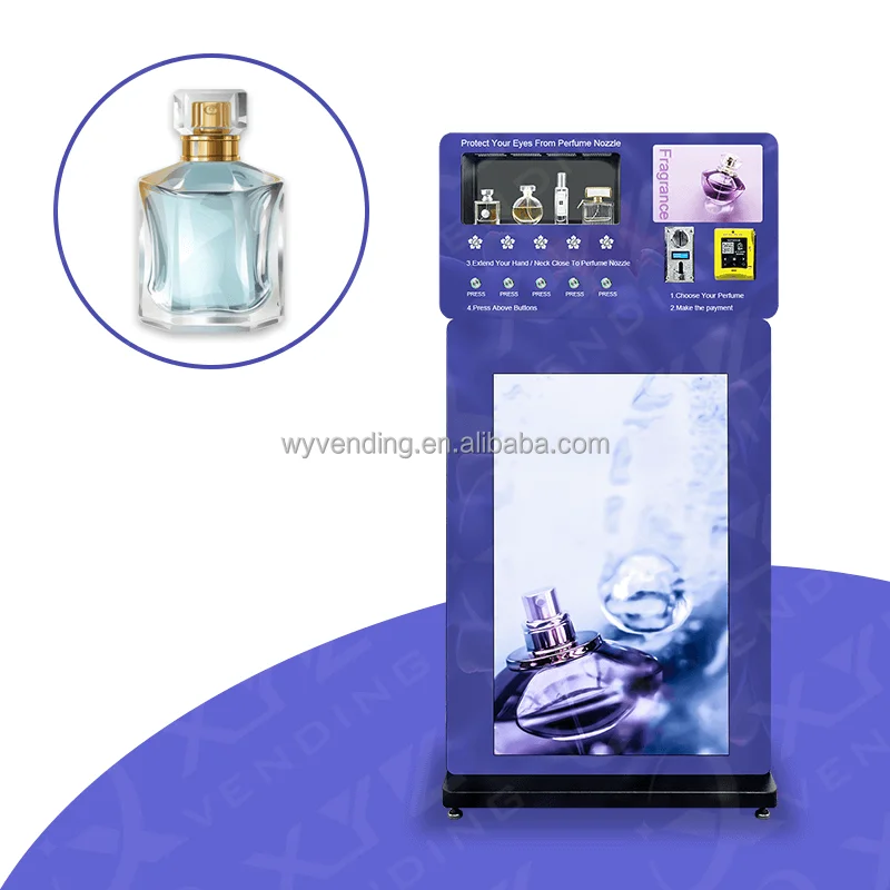 Mesin Penjual Parfum Otomatis Dispenser Parfum Berdiri Sendiri