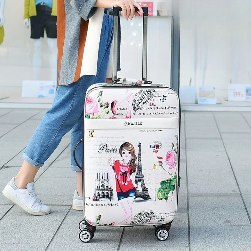 new-women's-fashionable-20-inch-luggage-suitcase-durable-travel-bag-with-password-lock-trendy-handbag-style-pc-abs-material