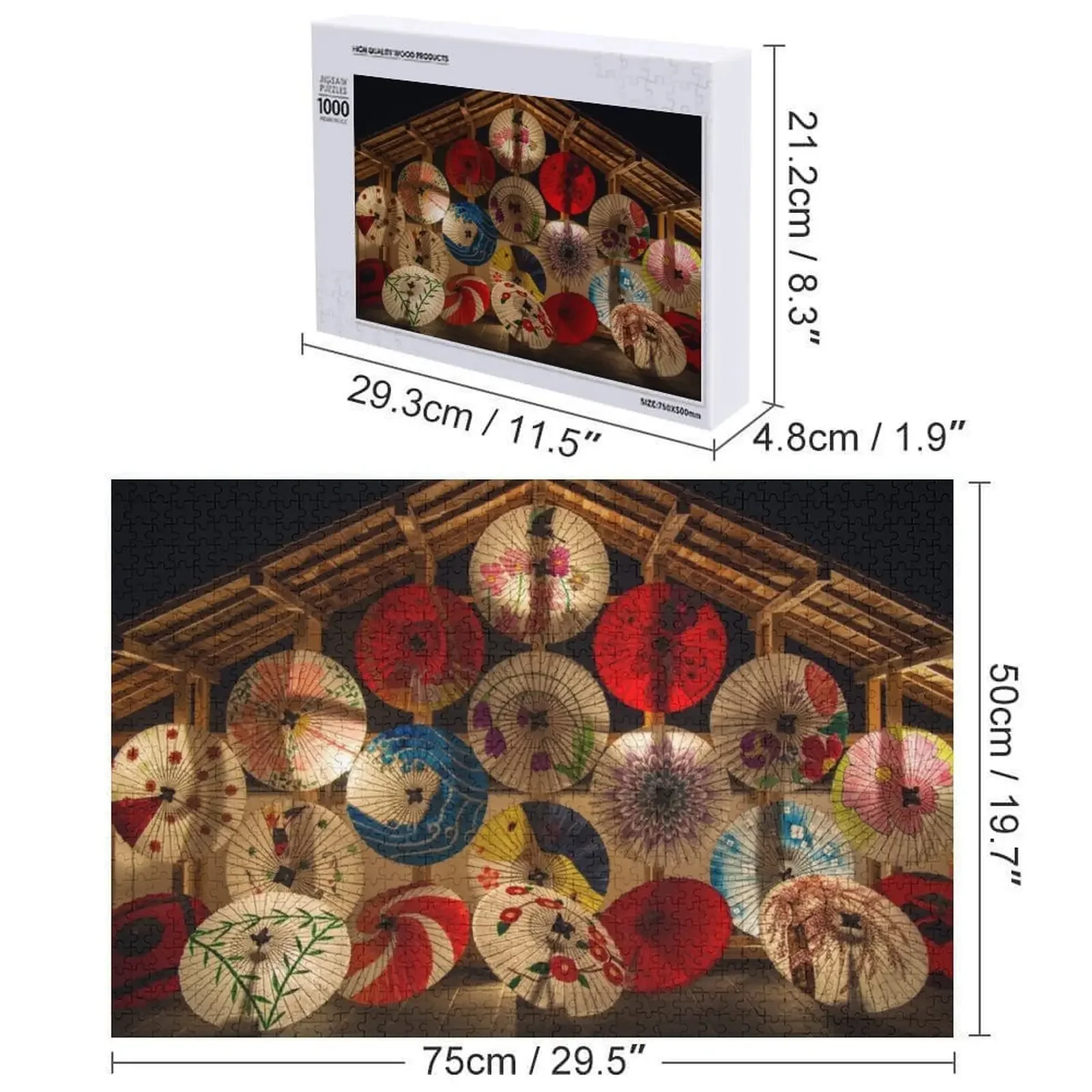 المظلات اليابانية بازل قطع تخصيص هدية اسم الخشب لغز خشبي الكبار