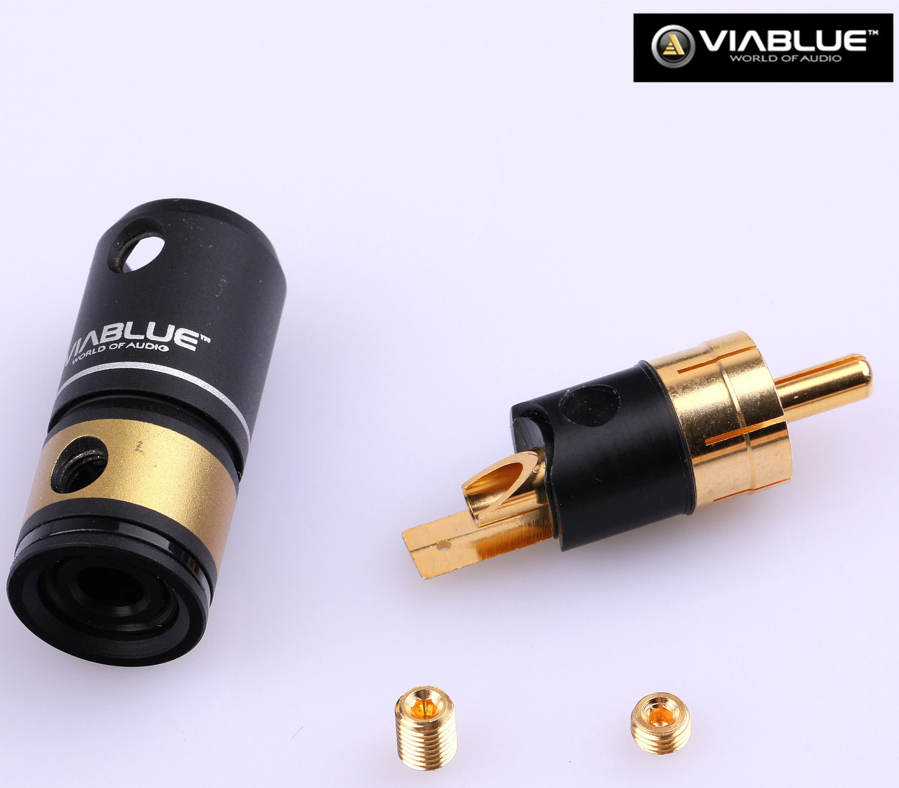 German Original VIABLUE Weibo T6s RCA Gold-plated Plug with Solderless Large Wire Hole