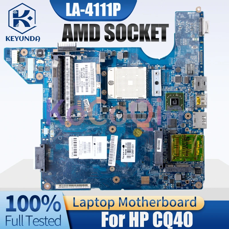 Imagem -02 - Placa-mãe do Portátil para hp Cq40 La4111p Mainboard 510567001 Amd Socket Completo Testado