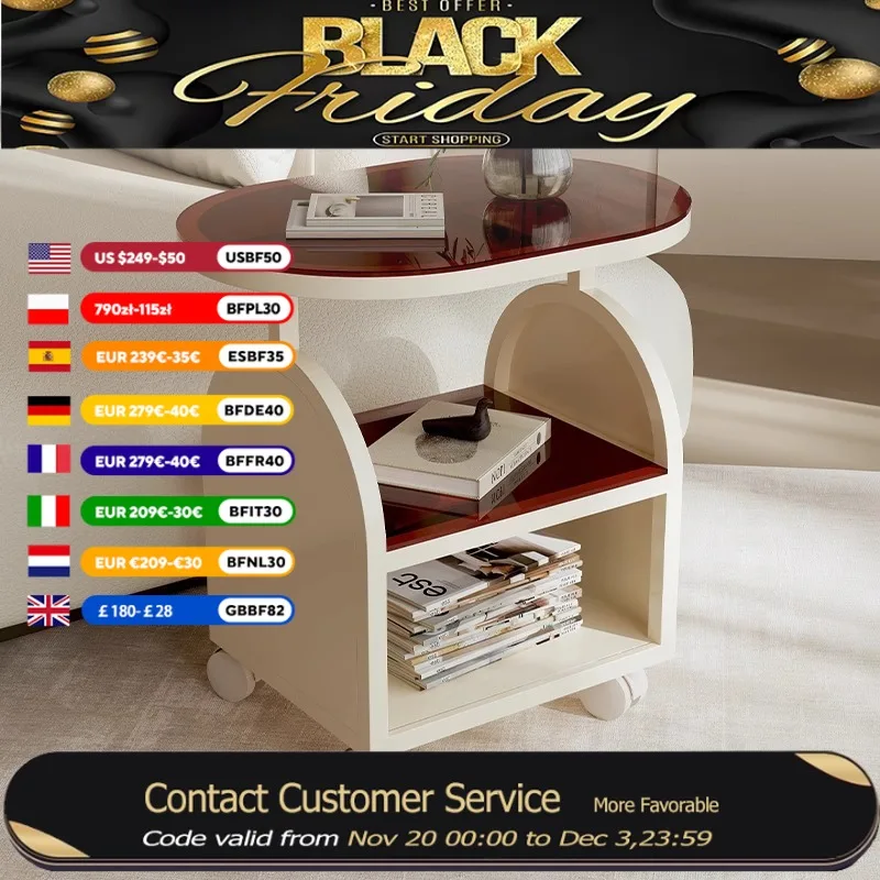 

Glass Design Coffee Table Living Room Storage Unique Nordic Small End Tables Modern White Minimalist Salontafel Furniture