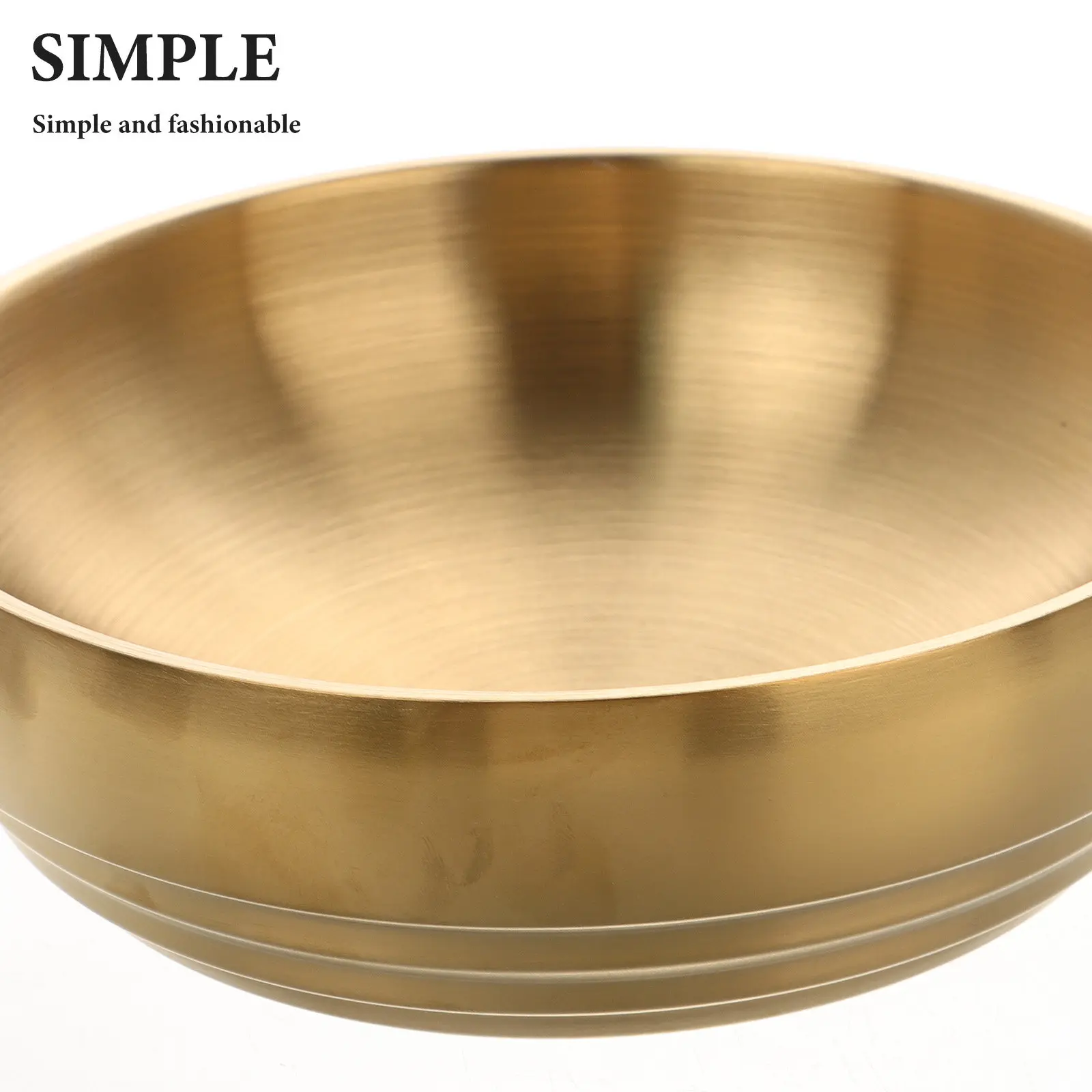 Stainless Steel Decorative Bowl Rounded Design Stable Bottom for Keys Jewelry Candy Trinket Holder Table Entryway Storage
