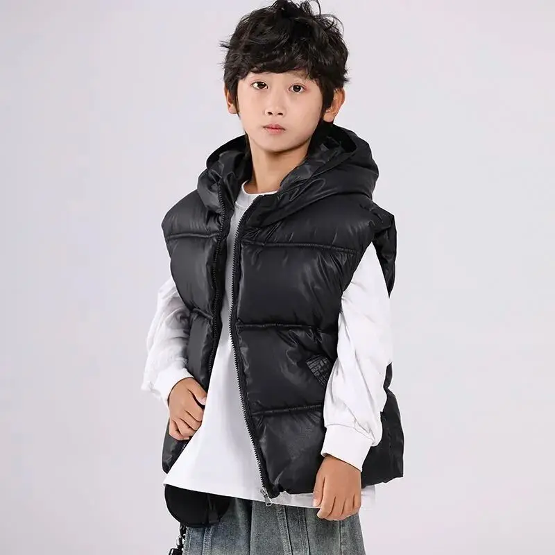 

Winter Kids Vest Waistcoats Korea Children's Down Vest Thickened Coat Jacket Boys Girls Outdoor Warm Vest 110-170cm