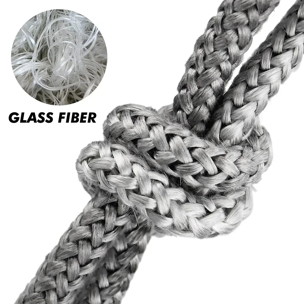 8/10/12/14/16mm Stove Rope Fiberglass Seal Stove Fire Rope Fireplace Door Sealing Cord Replacement Stove Rope 2.5m