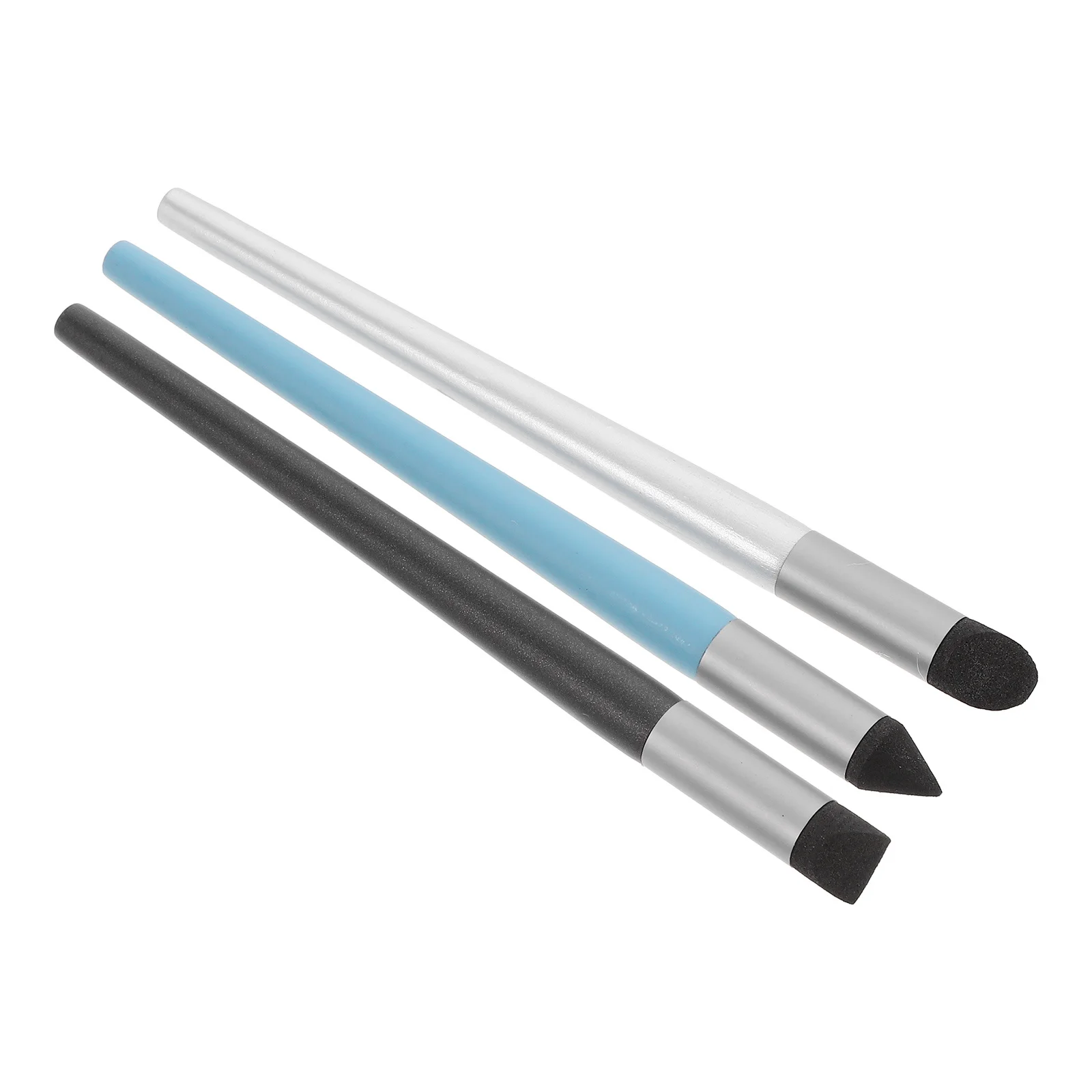 

3pcs Oil Pastel Blending Sponge Pens Soft Head Drawing Tools Round Bevel Double Tips Sketching Accessories For Artists Blending