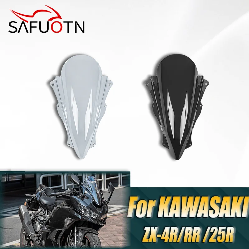 

Windshield Windscreen for Kawasaki ZX-4R ZX-4RR 2023 2024 ZX 4R 4RR 2025 Motorcycle Wind Deflector Shield Screen