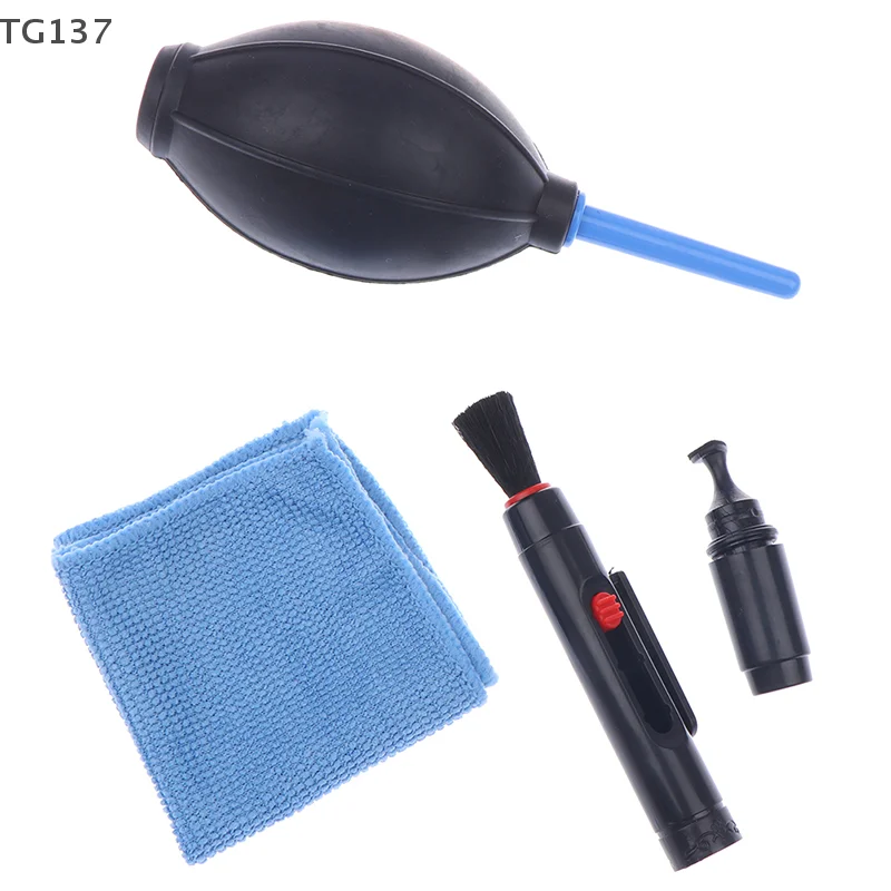 3 In 1 Portable Camera Clean Kit Cleaning Cloth Camera Cleaner Pen Air Blaster Blower Accessories Set For Camera Keyboard Phones