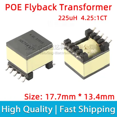 절연 스위칭 전원 공급 장치 고주파 변압기, 51915R 51915 POE 플라이백 변압기, 225uH 4.25:1CT, 2 개