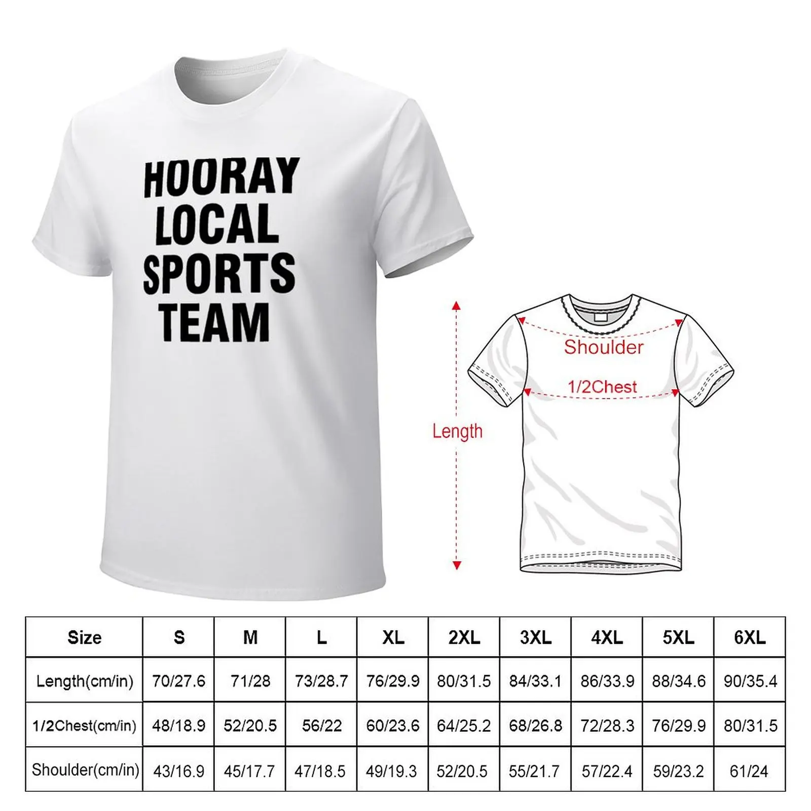 Hooray local sports team T-shirt new edition tops anime boys whites t shirt for men