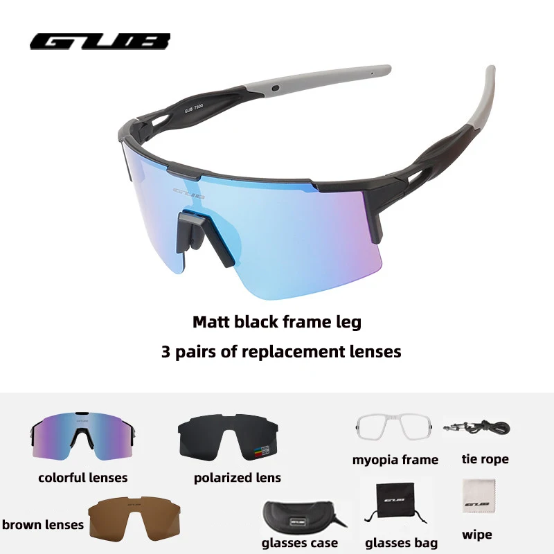 

GUB Photochromic Cycling Glasses Bike Bicycle Glasses Sports Men's Sunglasses MTB Road Cycling Eyewear UV400 Protection Goggles