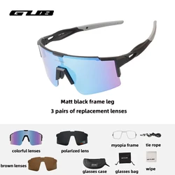 GUB Photochromic Cycling Glasses Bike Bicycle Glasses Sports Men's Sunglasses MTB Road Cycling Eyewear UV400 Protection Goggles