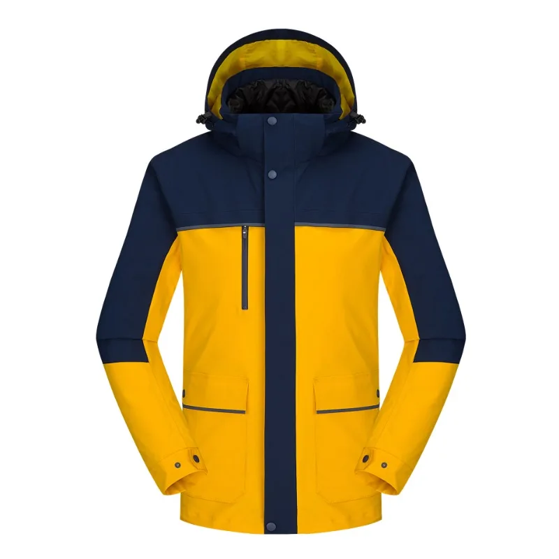 New style outdoor thickened wind-proof warm down jacket mountaineering clothing breathable cold-resistant camping clothing