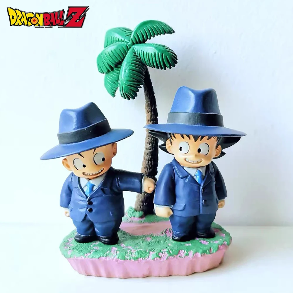 Figuras de acción de Dragon Ball de Anime de 7cm/2,76 pulgadas, figuras de acción de Krillin y Goku, juguetes de modelos de colección de Pvc para regalos infantiles