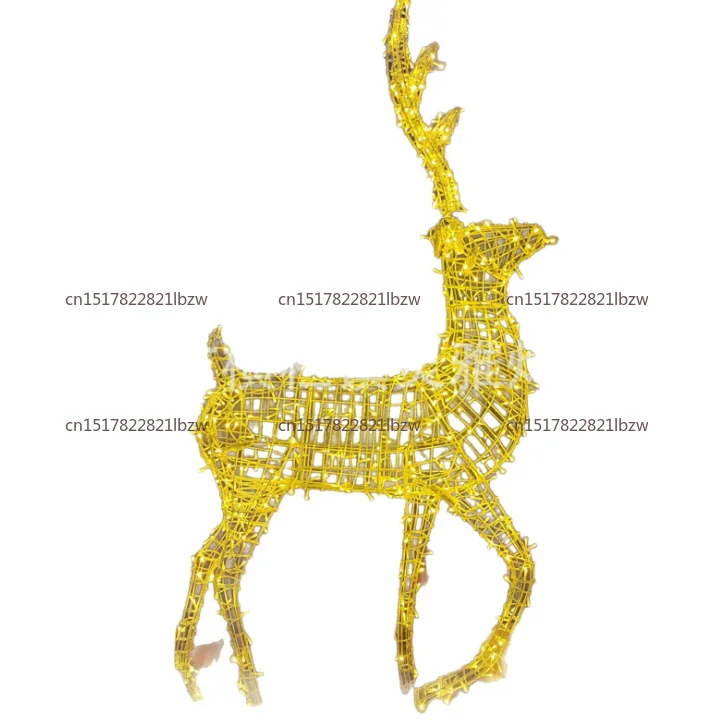 Chinese-style moose led light Christmas lawn light insertion animal landing sika deer decoration courtyard Christmas atmosphere