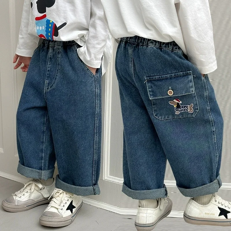 

Boys Jean Pants Long Trousers Denim 2025 New Arrive Spring Autumn Baby's Kids Teenagers High Quality School Children's Clothing
