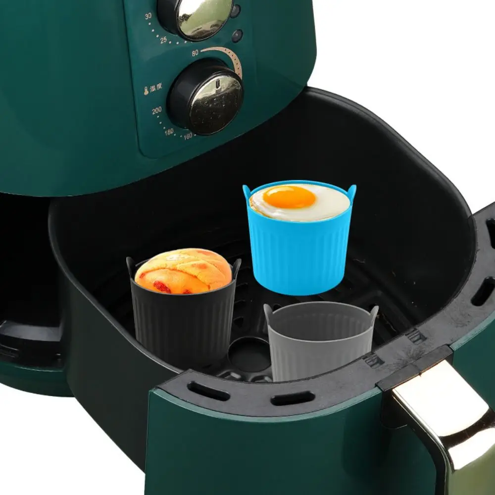6Pcs Nonstick Silicone Cake Mold Silicone Easy Release Muffin Silicone Mould Reusable Heat-insulating Silicone Baking Cup