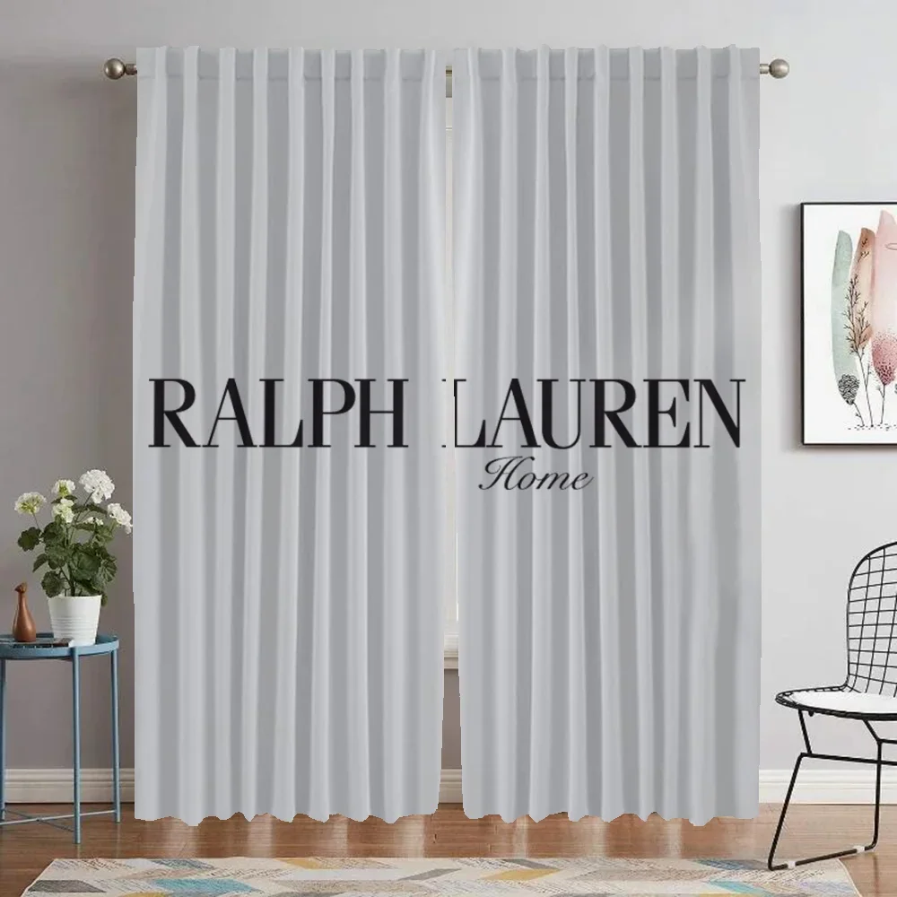 Kitchen Curtains for Living Room Curtain R-Lauren Tulle for Bedroom Home Interior Curtains 2 Pieces Shades Partition Blackout