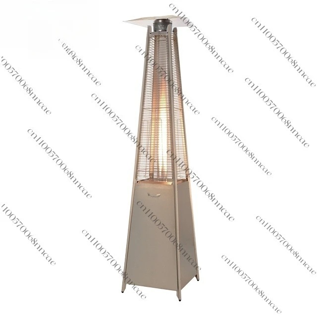 2024 New Wholesale Steel Stainless Steel Pyramid Patio Heater Natural Gas Propane Gas Tower Stand Outdoor Spaces Restaurants