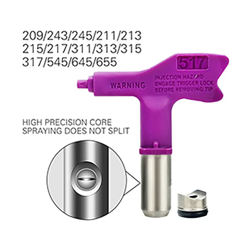 Airless Paint Nozzles Set Reversible Spray Tips Airless Paint Sprayer Nozzle Tips Spraying Machine Parts Spray Gun Power Tools