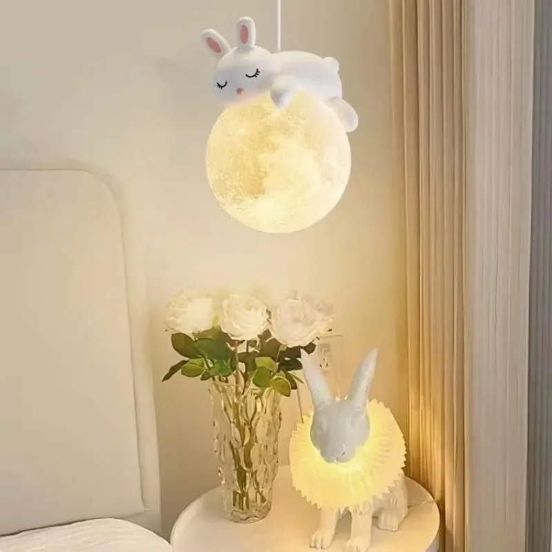 Lampu gantung LED kartun anak-anak, lampu gantung Modern untuk kamar bayi, kamar tidur, samping tempat tidur, pencahayaan kreatif dekorasi rumah