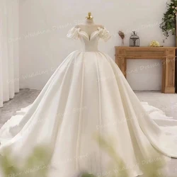 Simple Wedding Dresses Women's A Line Sexy For Bridal Ball Gowns Sweetheart Off Shoulder Formal Vestidos De Novia Customized
