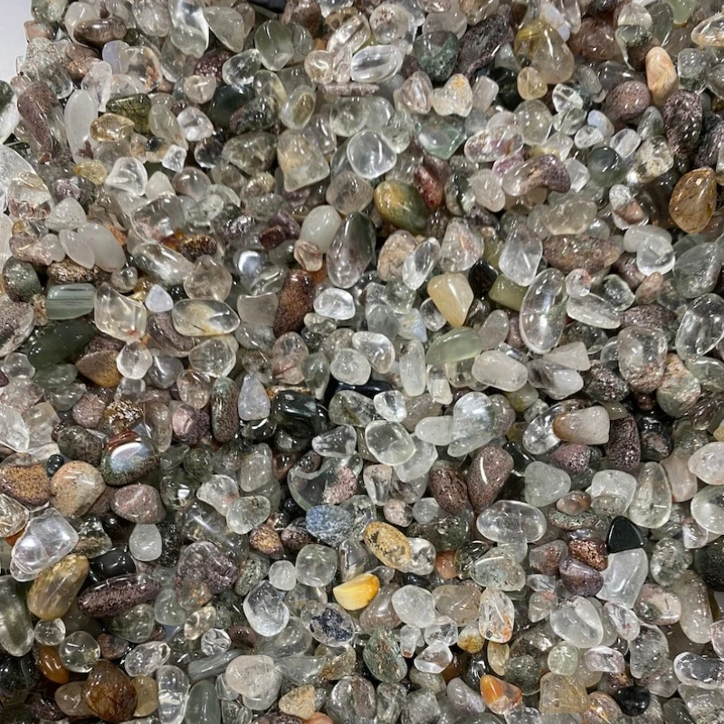 5-9mm Natural Garden Quartz Crystal Healing Stone Chips Gravel Wholesale Home Fish Tank Decoration