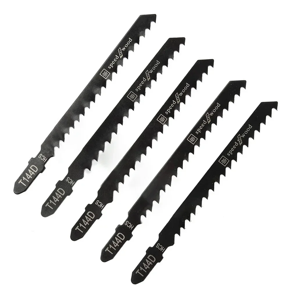 HCS Jig Saw Blades, T144D para corte de madeira de alta velocidade, máquinas para trabalhar madeira, alta dureza, prático, compacto, 10pcs