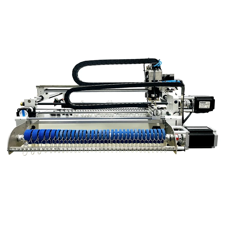 Máquina automática de picareta e colocação SMT de mesa Q1 Cabeça dupla-25 bits com LED de montagem de chip de visão completa para linha de montagem de PCB