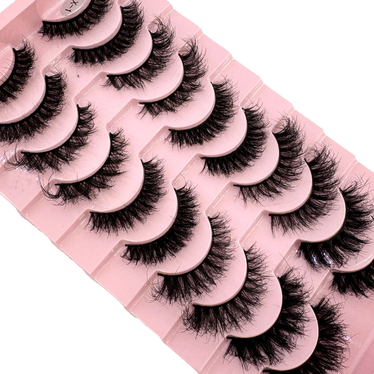 Gemischter Stil, 10 Paar 3D-Nerzwimpern, künstliche Nerz-flauschige Wimpern, weiche, volle, dicke, dünne Wimpern, dramatische falsche Wimpern, Make-up