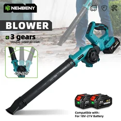 NEWBENY Cordless Electric Blower 270° Rotation Adjustment 3 Gears Leaf Vacuum Dust Snow Cleannig Tools For Makita Battery Pin
