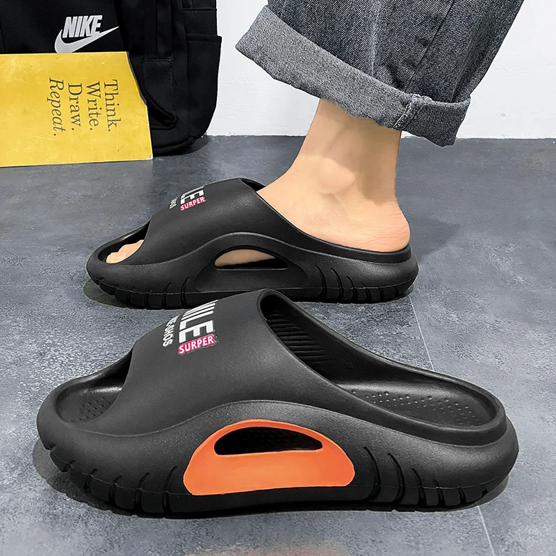 Nieuwe Eva Heren Zomer Hoge Elastische Strand Sandalen Casual Outdoor Slippers Zachte Mannen Sandaal Mode Mannelijke Slip Slip Op Hoofddruk