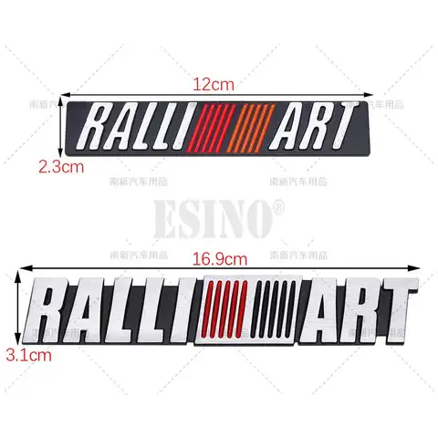 मित्सुबिशी रैलीआर्ट रैली आर्ट के लिए 3डी मेटल एल्युमीनियम मिश्र धातु प्रतीक कार बॉडी बैज स्टिकर डीकल ऑटो एक्सेसरी 10 best sales रैलीआर्ट - №9
