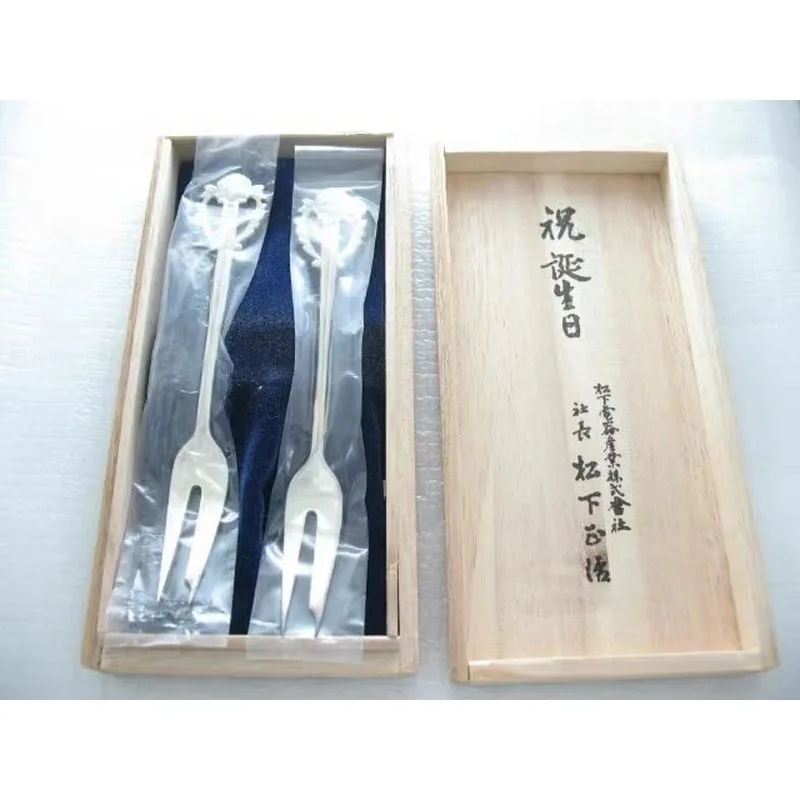 

1962 Japanese antique gilded silver fork in stock (A great man birthday gift)
