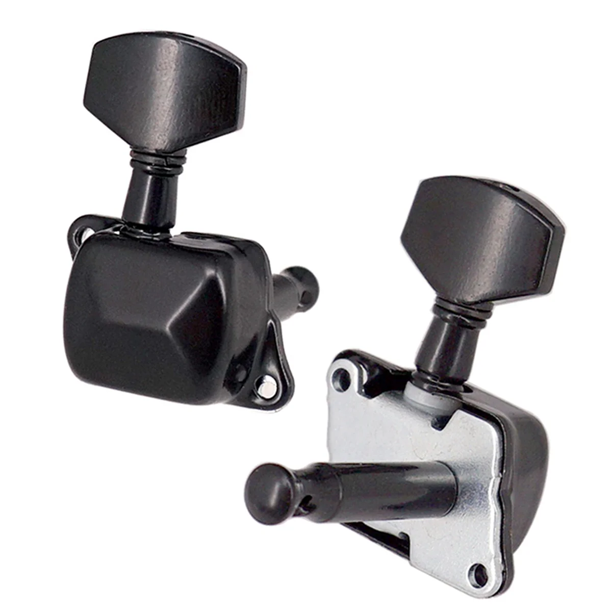 2X Guitar Tuning Pegs Machine Heads Tuning Machine Keys Semi Closed String Tuning Pegs Guitar Accessories-ABJQ