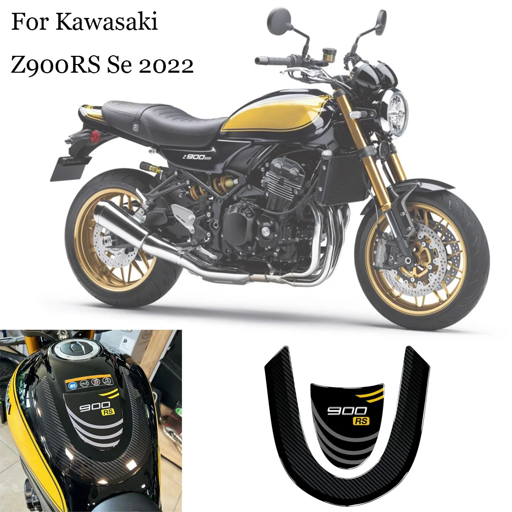 

3D Epoxy Resin Stickers Kit Motorcycle Fuel Tank Pad Tank Protection For Kawasaki Z900RS Se 2022