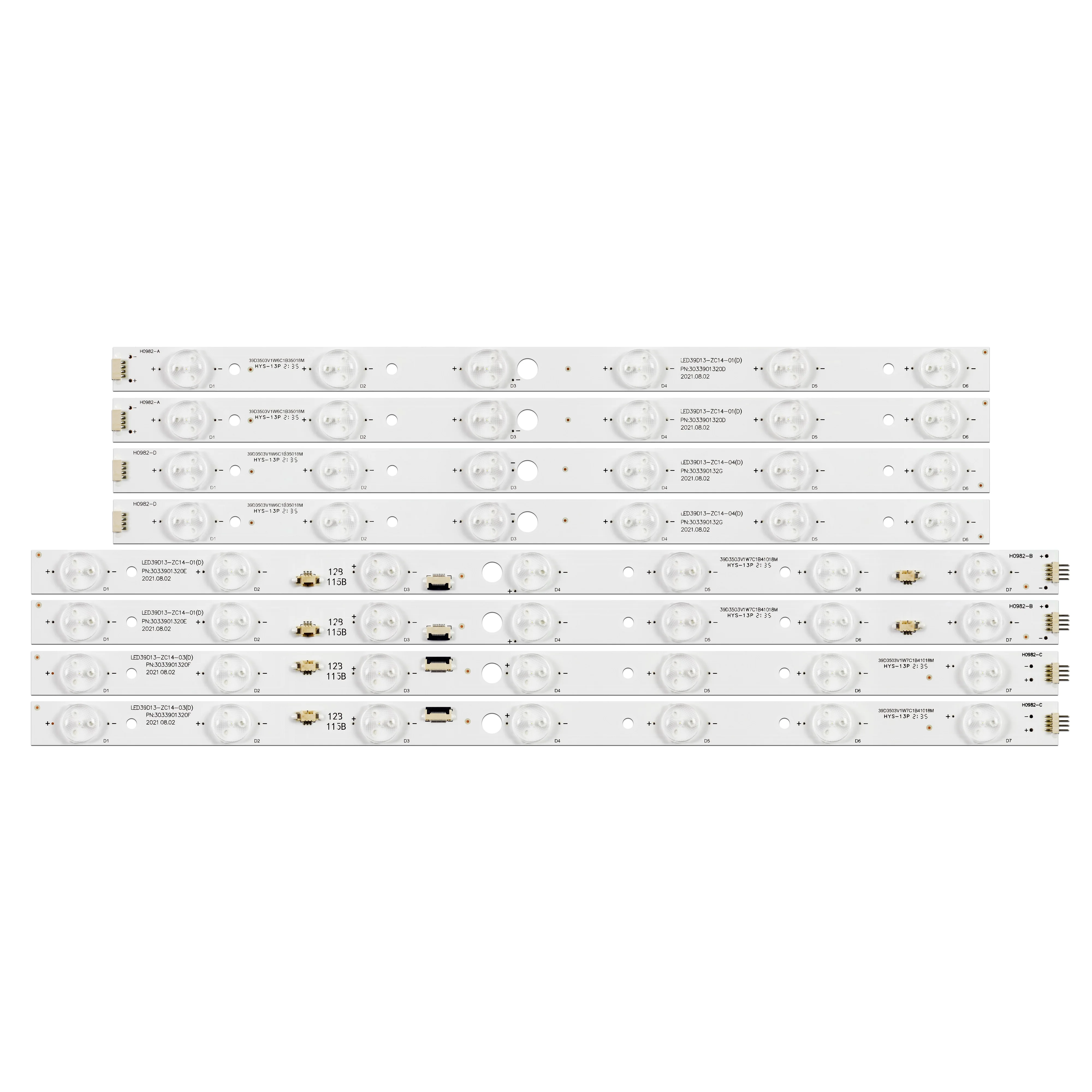 Tira de luces LED de iluminación trasera, accesorio para LE39D8810 LE39B50 L39F6 LE39EU3000 LED39C530 LE39MUF1 3033901320 MM 13LED 3V, LED39D13-ZC14-01 760