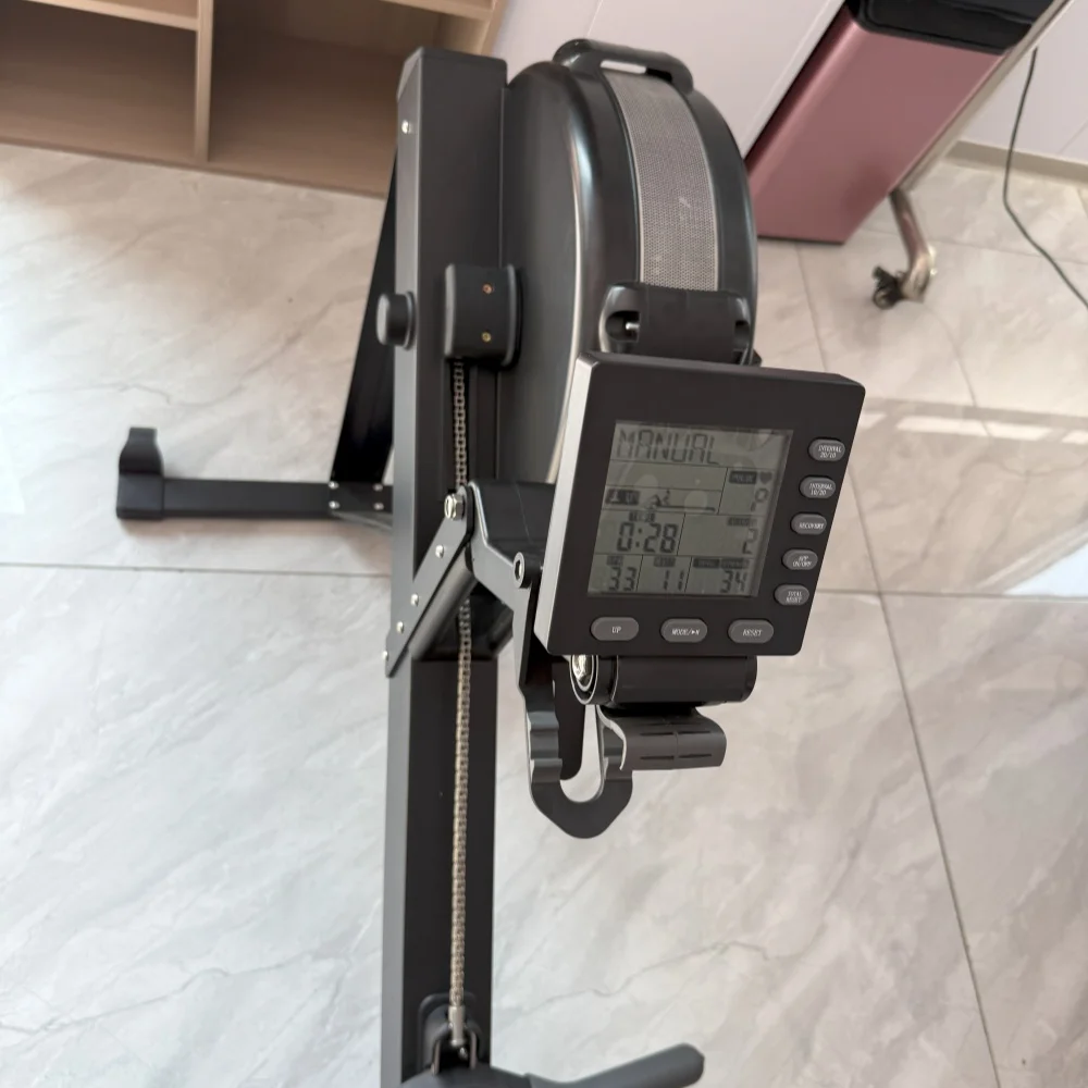 Commercial  Exercise Training Aluminum Air Rower Rowing Machine Gym Cardio Fitness Equipment