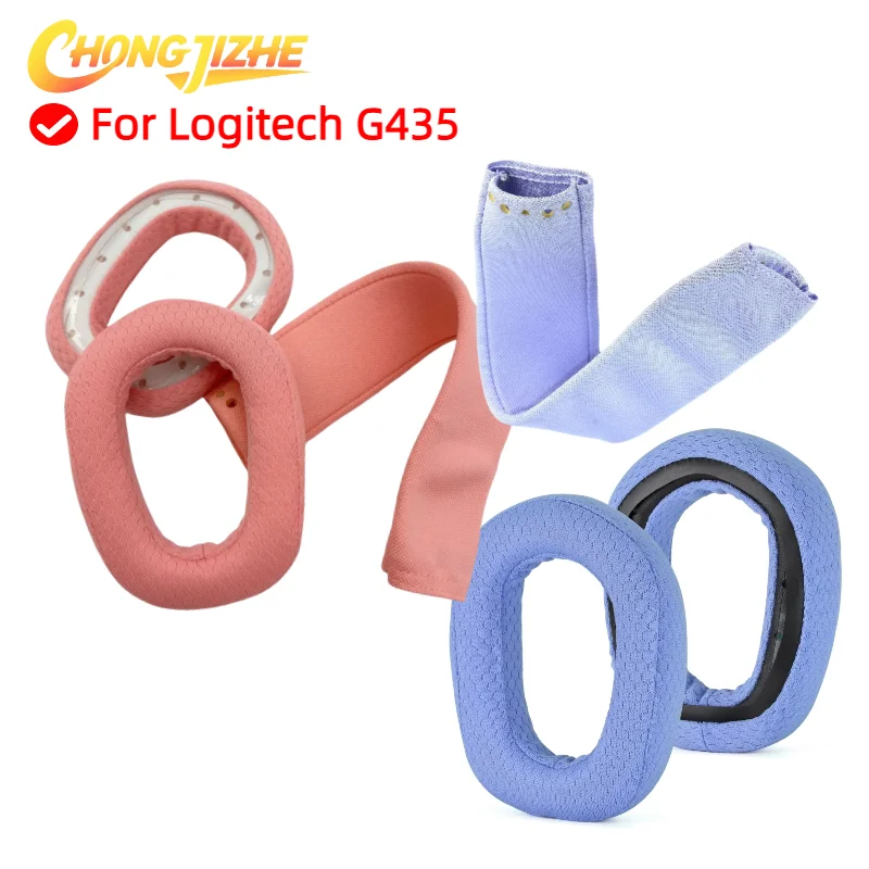 

For Logitech G435 Headphone Cushion Headset Foam Ear Pads Replacement Sponge Earmuffs Headbeam Cover