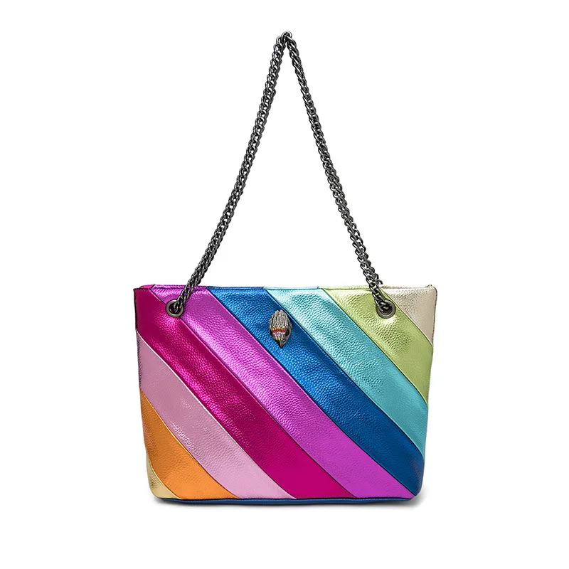 

KURT GEIGER LONDON Large-capacity Handbag Rainbow Women Bag New Fashion Tote Bag Chain Luxury Designer Shoulder Messenger Bag