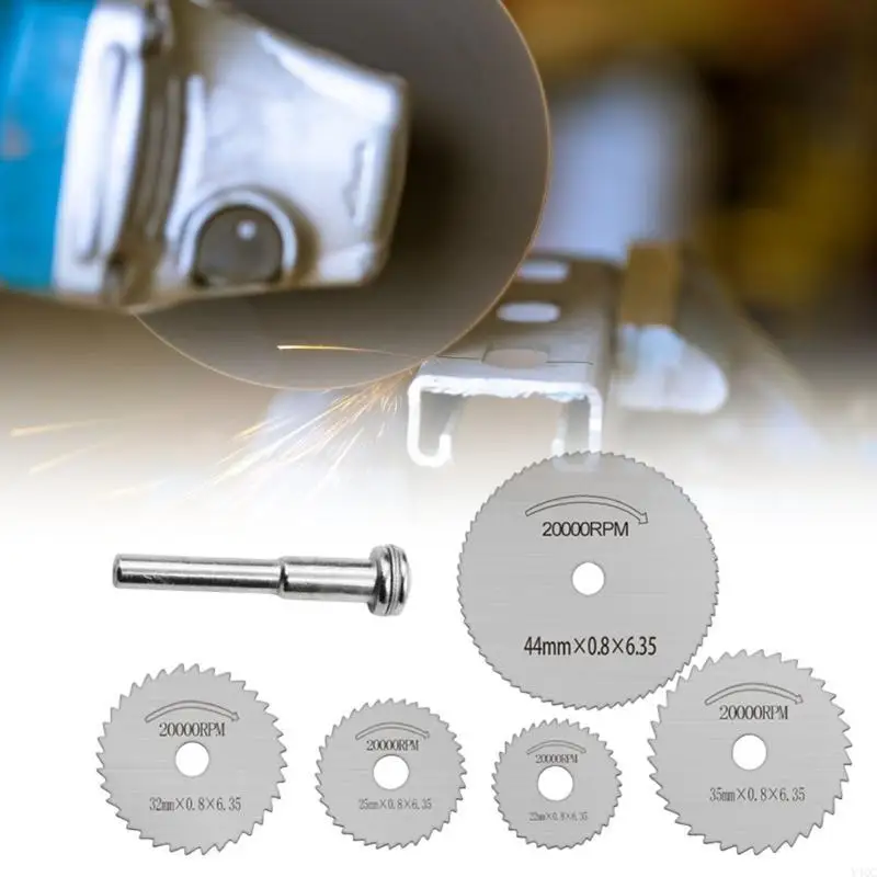 6peeces HSS Rutch Disc Tool для роторного инструмента Plastic и Aluminum Projects Y4QC