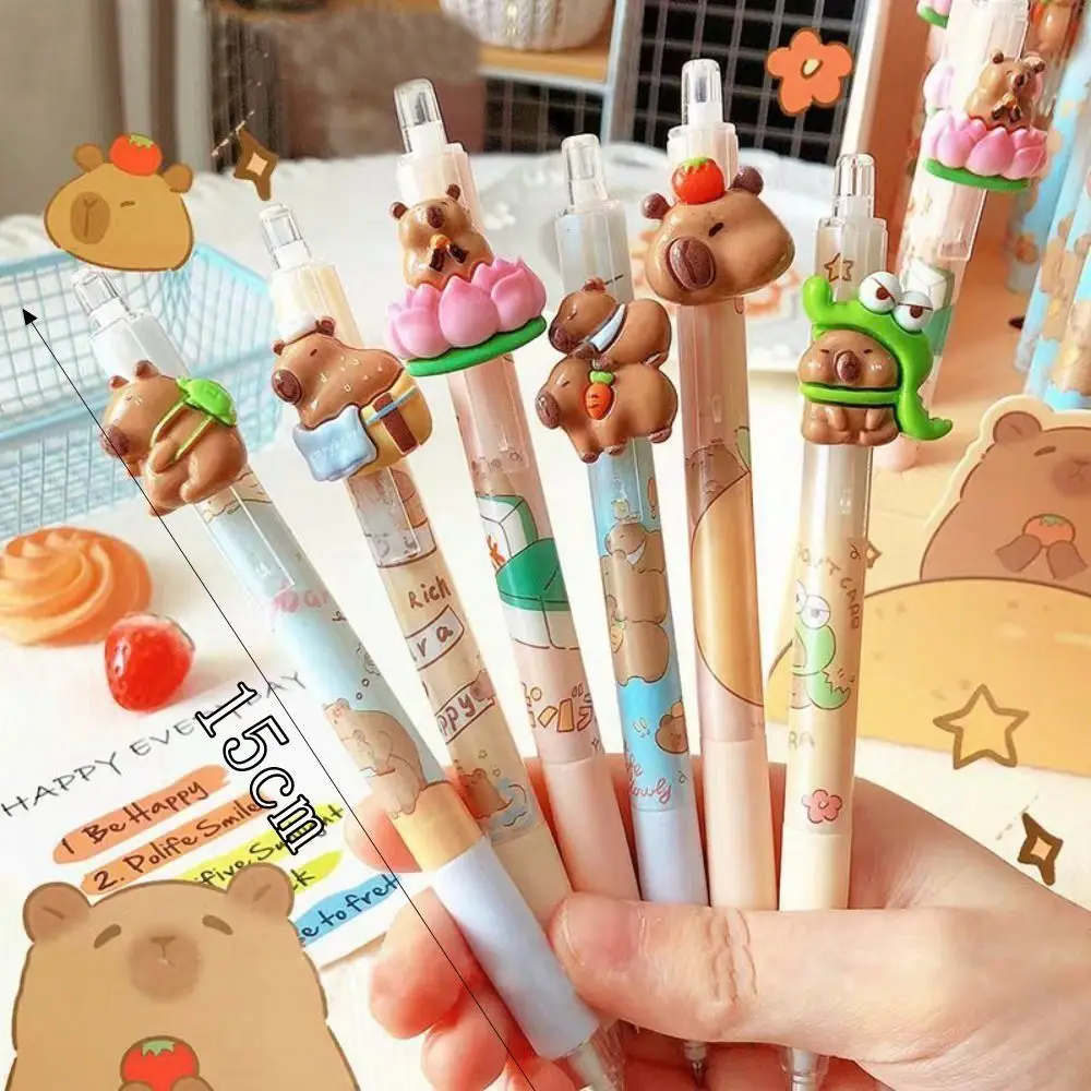 0.5mm Kawaii Capybara Mechanical Pencil Cartoon Pencils School Office Season Gift Children Sketching Writing Pencils Constantly