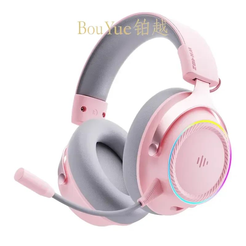 Wireless Gaming Earbuds with ANC Mic RGB LED Light Low Latency In-Ear Headphones for PC Computer Video Games Noise Cancelling