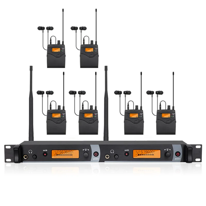 CREATE SOUND SR2050 IEM UHF mono draadloos in-ear monitoringsysteem kan worden gekozen door zangers voor toneelvoorstellingen en DJ's