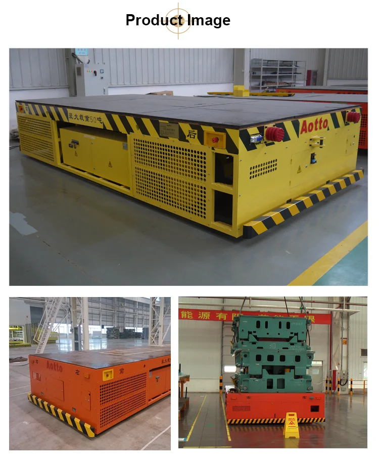 Peralatan Penanganan Material Mengangkat Gerobak Datar Transfer Seluler Listrik 50 Ton