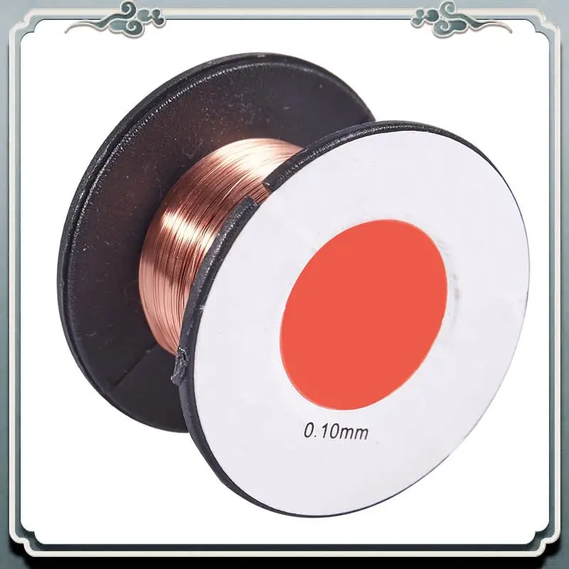 ABIJ-25 Pcs 0.1Mm Diameter Copper Soldering Solder Enamelled Reel Wire