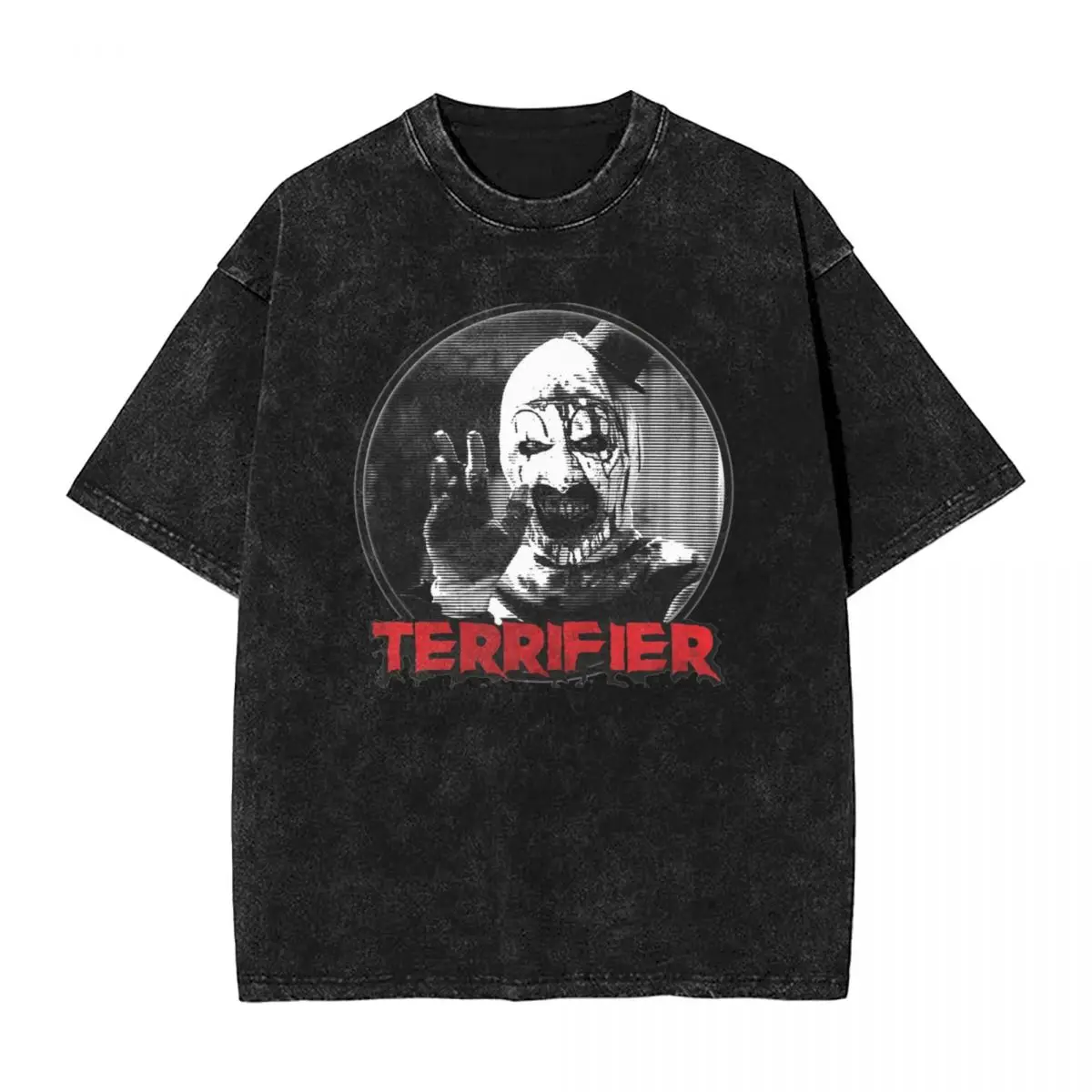 Men Art The Clown Terrifier T-Shirts Horror Movi Tops Summer Vintage Short Sleeve T Shirt O Neck Leisure Tee Shirt Hot Sale